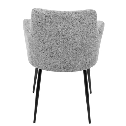 Andrew - Contemporary Dining / Chair (Set of 2) - Gray - Fabric