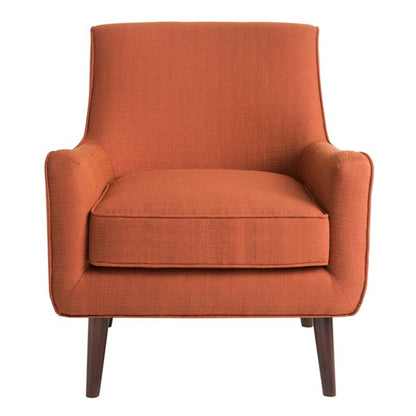 Accent Chair Upholstered With Legs - Burnt Orange