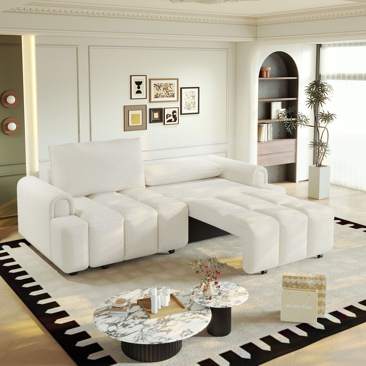 4 Seater Modern Couch With Seats Storage