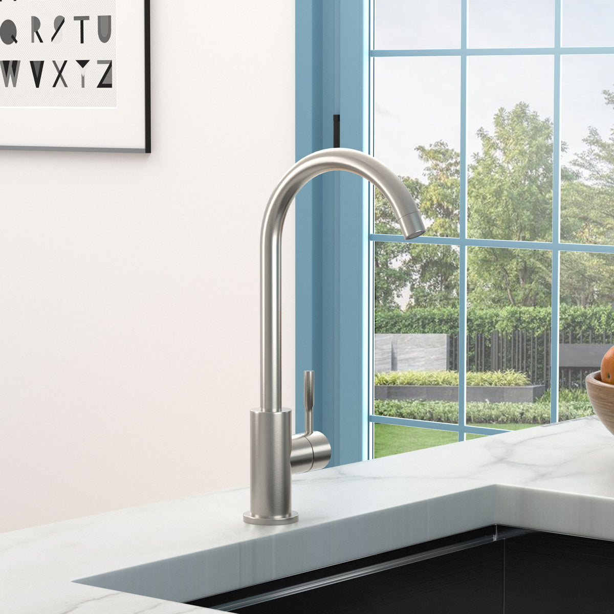 Modern Kitchen Sink Faucet With Single Handle