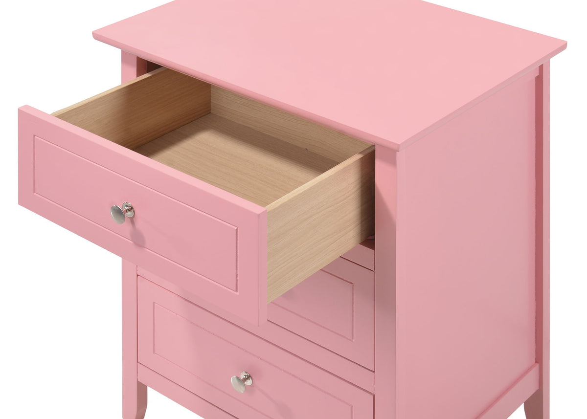 Dove Tailed Drawers 3 Drawer Nightstand