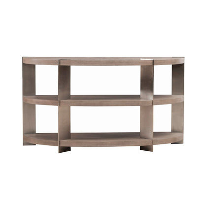 Harlow - Sofa Table - Sandstone & Satin Nickel