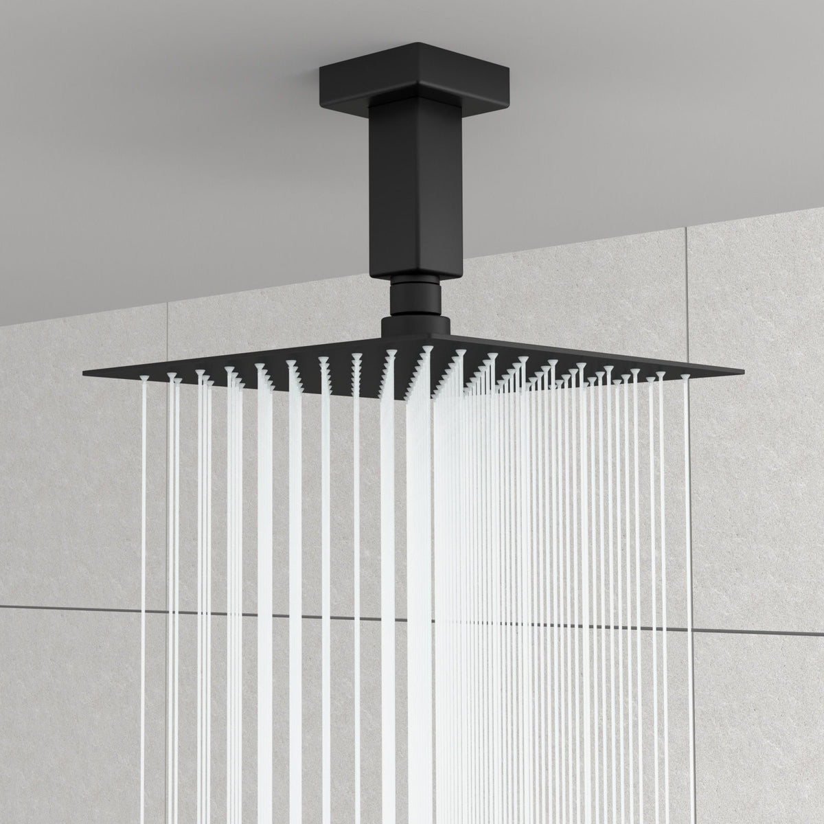 Ceiling Mounted Shower Arm With Flange Stainless Steel