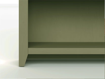 Vineyard - 5-Shelf Bookcase - Sage Green / Fruitwood