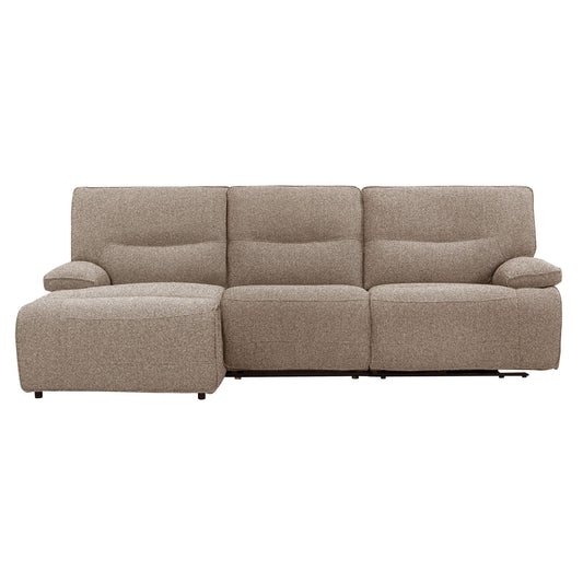 Lucius - 3 Piece Modular Zero Gravity Power Reclining Sectional With Left Arm Facing Chaise - Geller Earth