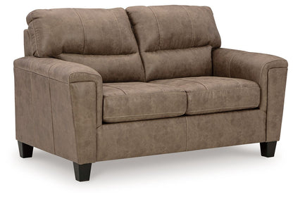Navi - 3 Pc. - Sofa, Loveseat, Rocker Recliner - Fossil