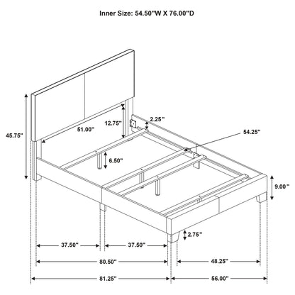 Efram - Panel Bed