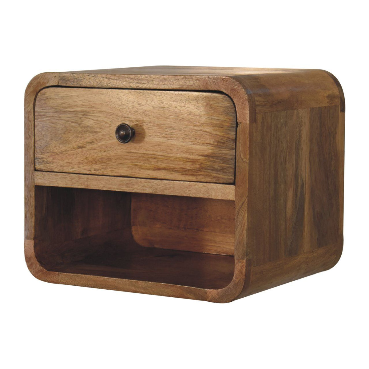 Mini Floating Open Bedside - Oak