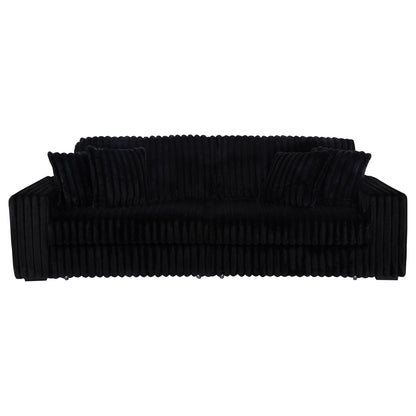 Clifford - Upholstered Dual Power Chaise Sofa - Black