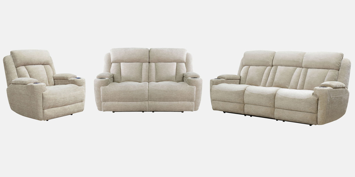Dalton - Power Reclining Sofa, Loveseat, Recliner - Lucky Fawn