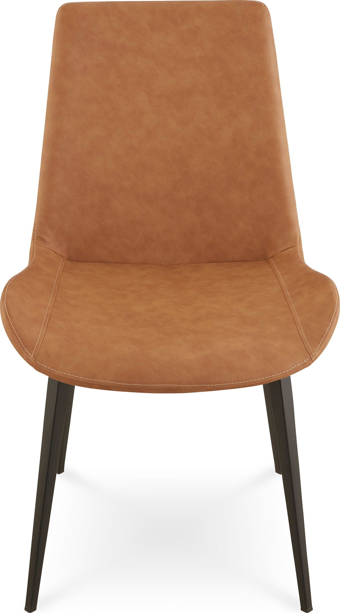 Nicoya - Synthetic Leather Upholstered Dining Chair (Set of 2) - Buckskin And Black