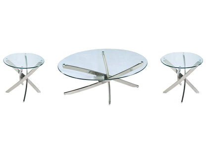 Zila - Oval Cocktail Table Set