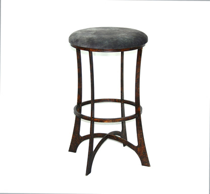 Santa Fe - 30" Swivel Stool With Cushion Seat (Set of 2) - Dark Chocolate