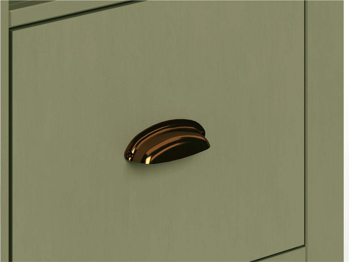Vineyard - One Drawer File Cabinet - Sage Green / Fruitwood