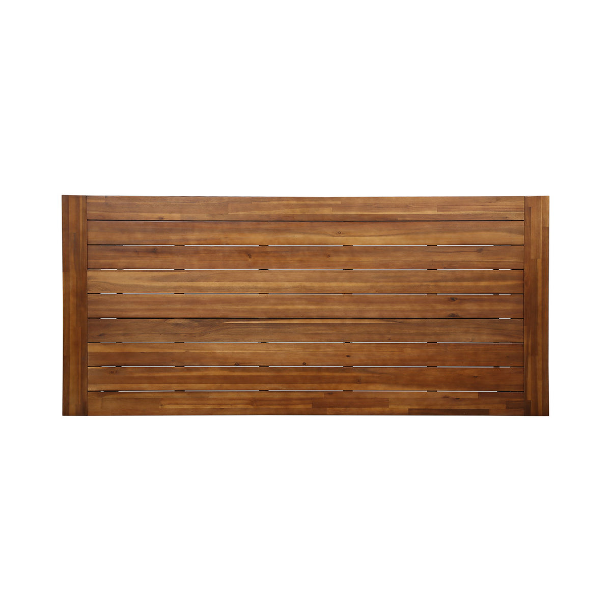 Equilibrium - Outdoor Dining Table With Wooden Frame And Slat Top