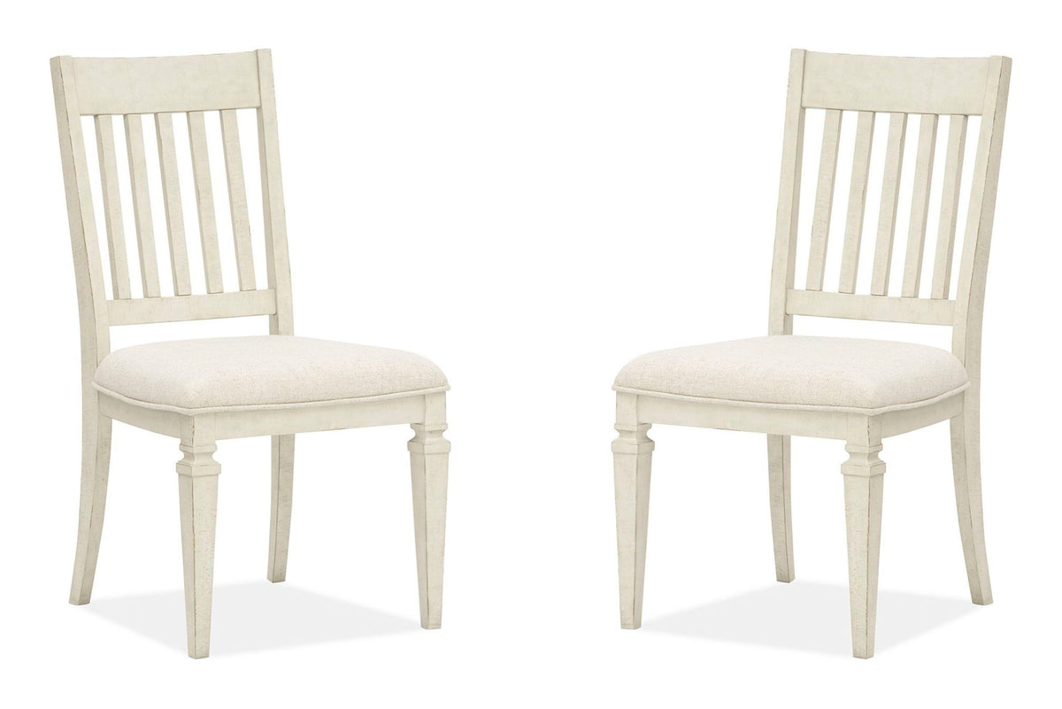 Newport - Dining Side Chair With Upholstered Seat (Set of 2) - Alabaster