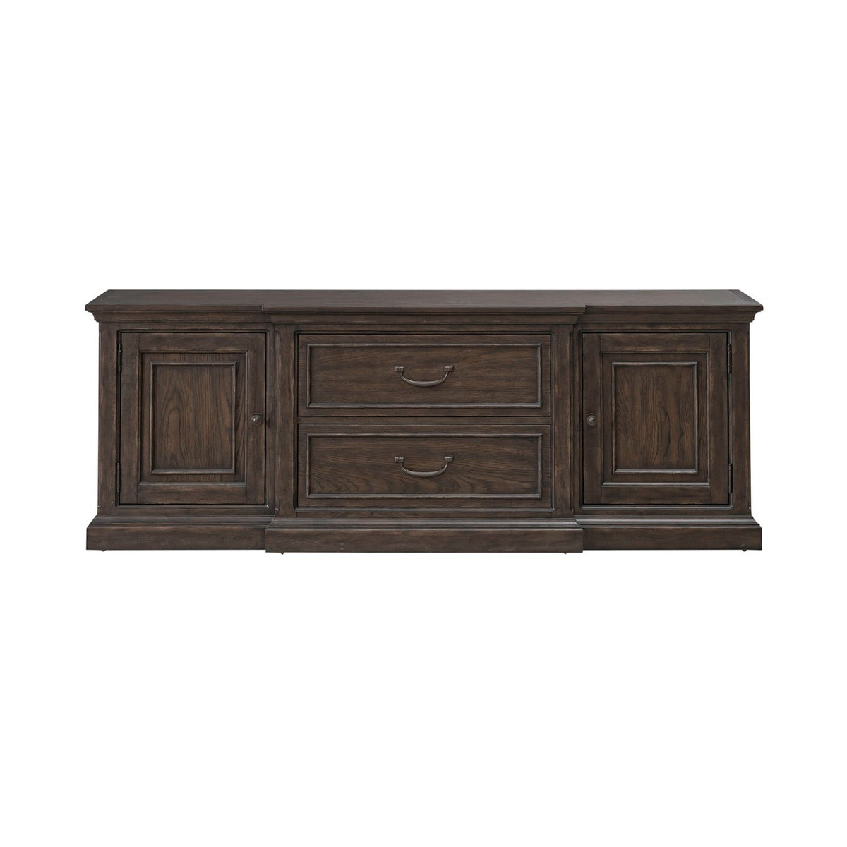 Paradise Valley - 78" Entertainment Console - Saddle Brown