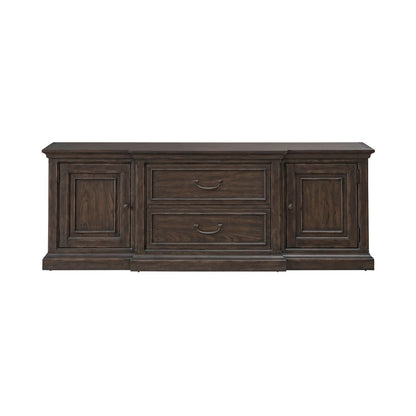 Paradise Valley - 78" Entertainment Console - Saddle Brown