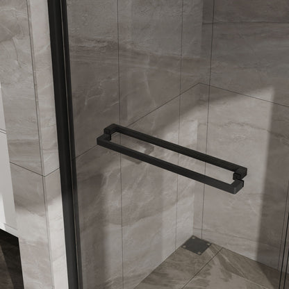 Goodyo - Double Sliding Bathtub Shower Door With Sgcc Clear Tempered Glass