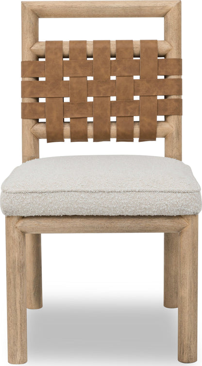 Dorsey - Weaven Dining Chair (Set of 2) - Ginger / Ricotta