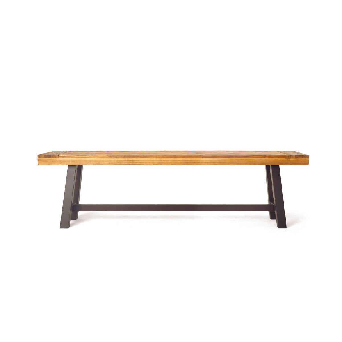Tranquilizer - Outdoor Acacia Wood Bench With Slat Panel Design