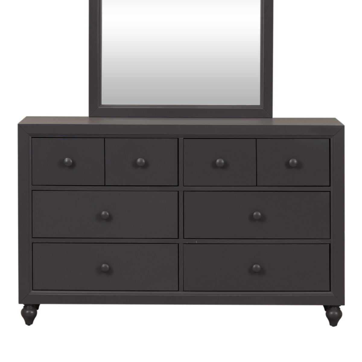 Cottage View - 6 Drawer Dresser - Dark Gray