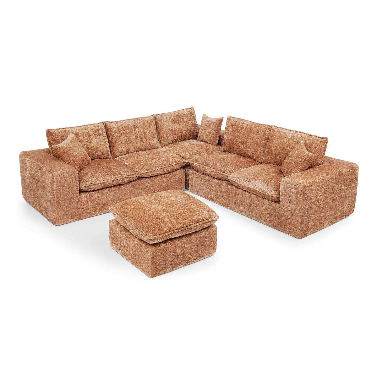 Sectional Sofa With Moveable Ottoman