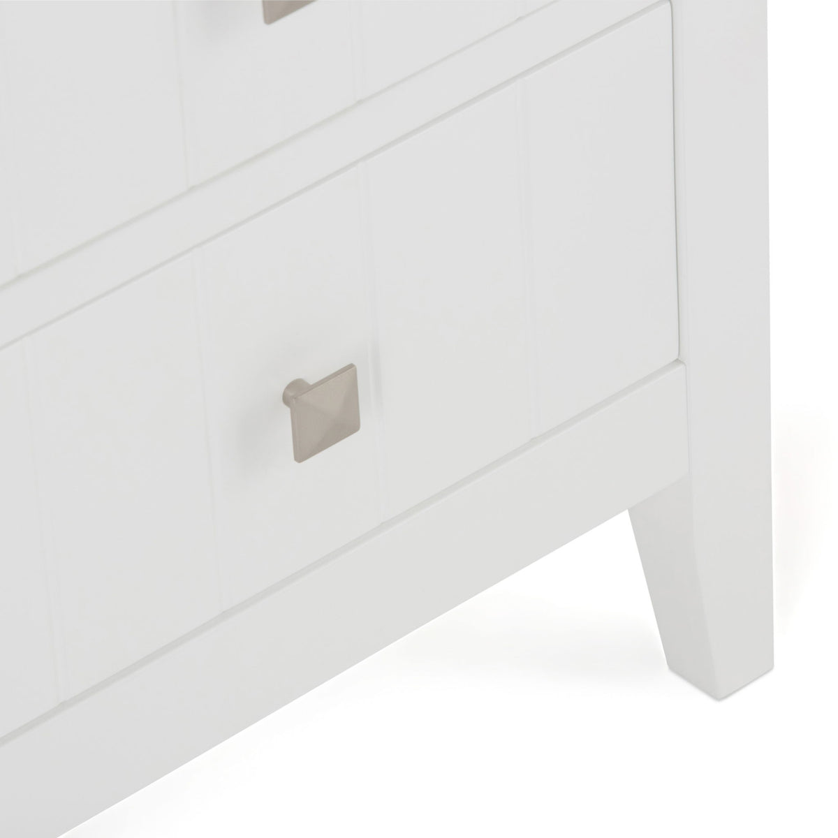 Acadian - 4 Drawer Floor Storage Cabinet - Pure White