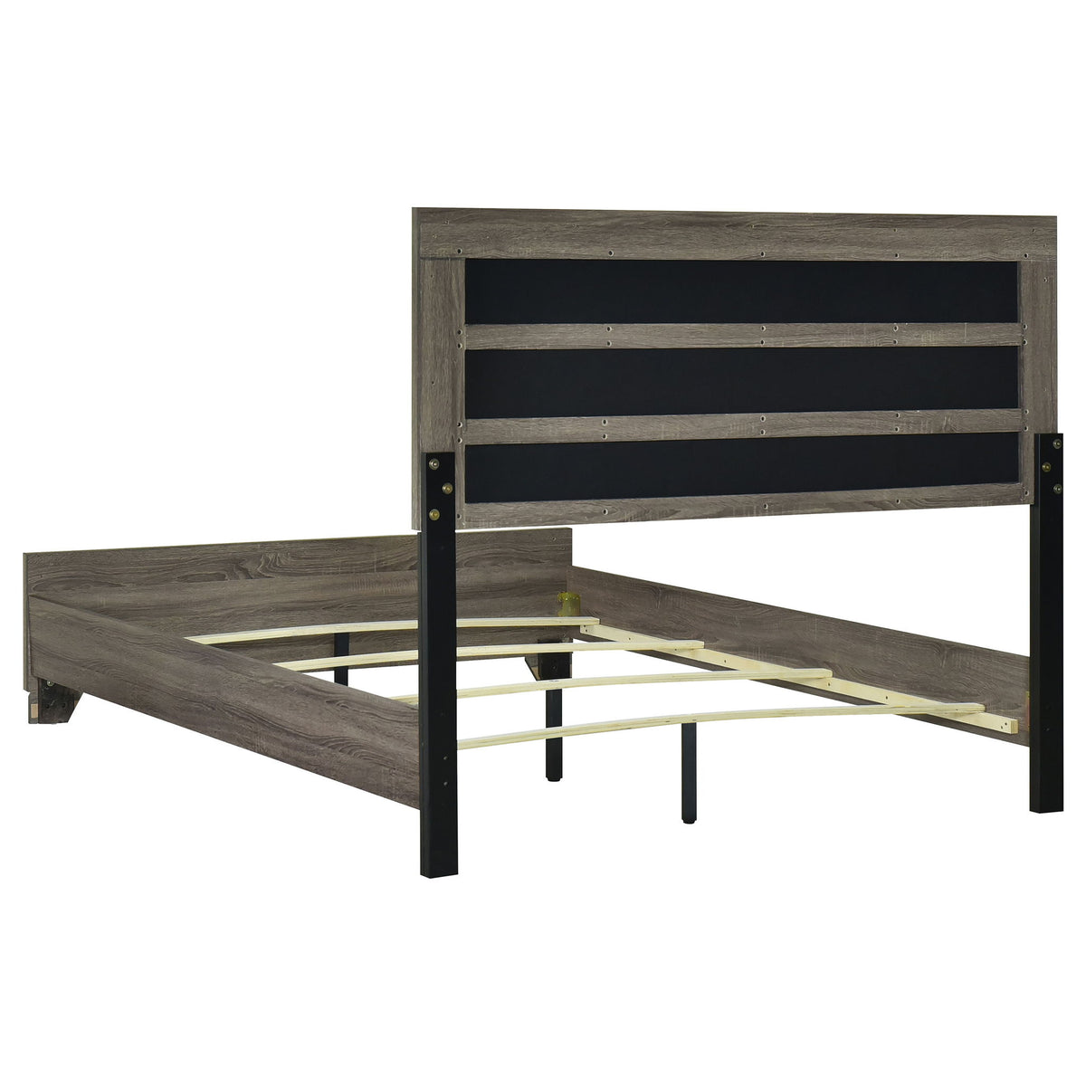 Funston - Panel Bed With Upholstered Headboard