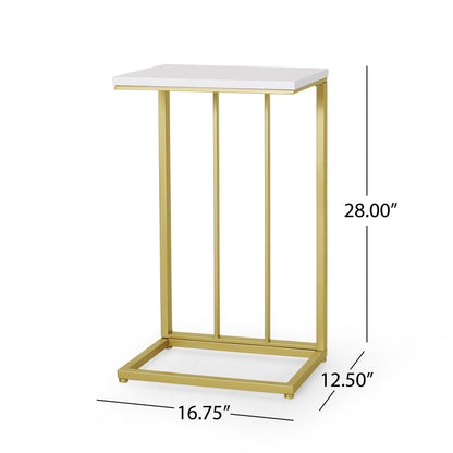 Modern Glam C - Shape End Table