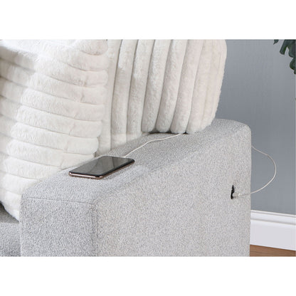 Ford - Reversible Pull Out Sofa Bed - Light Gray