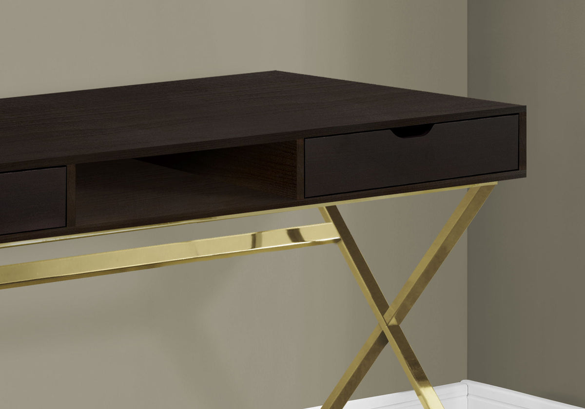 Computer Desk For Home Office, Laptop, Storage Drawers, Contemporary & Modern - Espresso