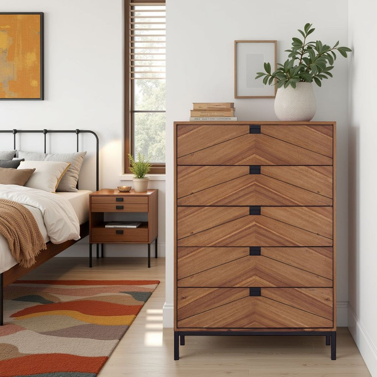 Astoria - Chest - Natural Herringbone
