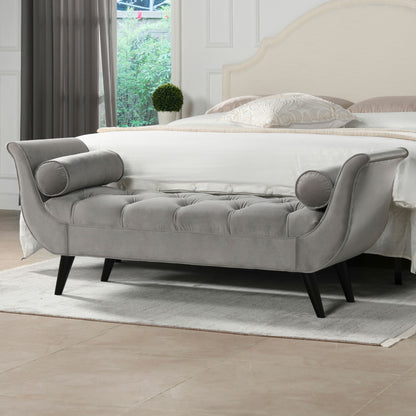 Alma - Tufted Flared Arm Entryway Bench