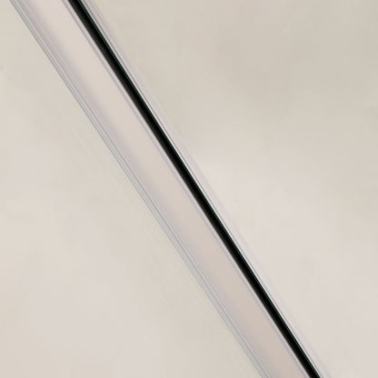 Shower Door Single Sliding Bypass Enclosure - Brushed Silver