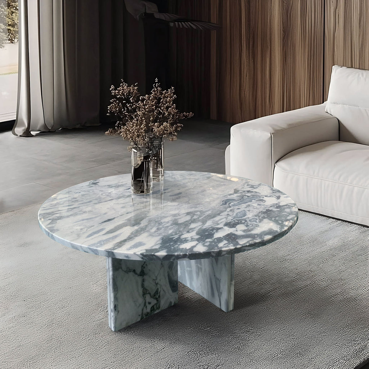 Luxury Coffee Table With Unique Veining, Unique Stone Design