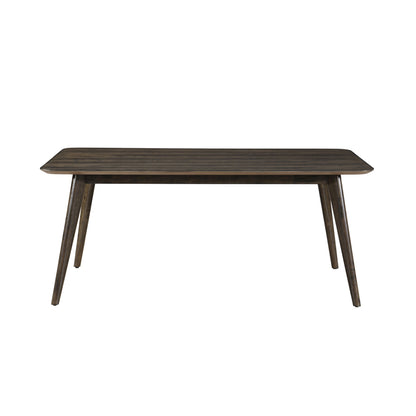 Rex - 72" Fixed Top Rectangle Dining Table - Walnut Brown