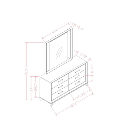 Star - Dresser - White