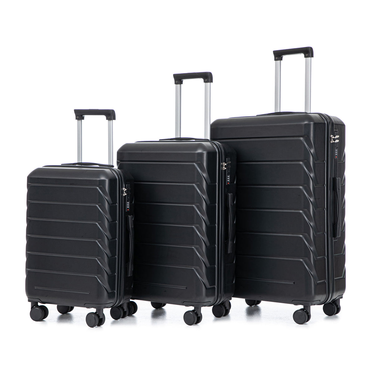 3 Pieces Set 20" / 24" / 28" Spinner Wheel Luggage With Combination Lock