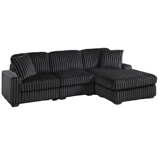 Sectional Sofa Set With Reversible Chaise, Living Room Furniture