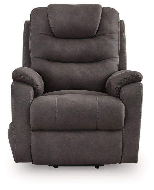 Snowfield - Power Lift Recliner - Gunmetal