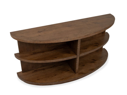 Oswald - Demilune Sofa Table - Brown