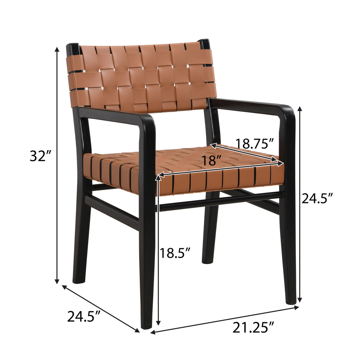 Modern Style Dining Chair With Upholstery