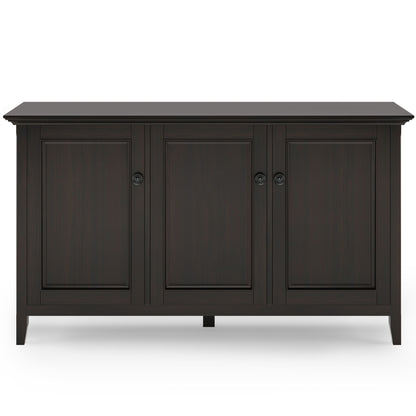 Amherst - Wide 3 Door Storage Cabinet - Hickory Brown