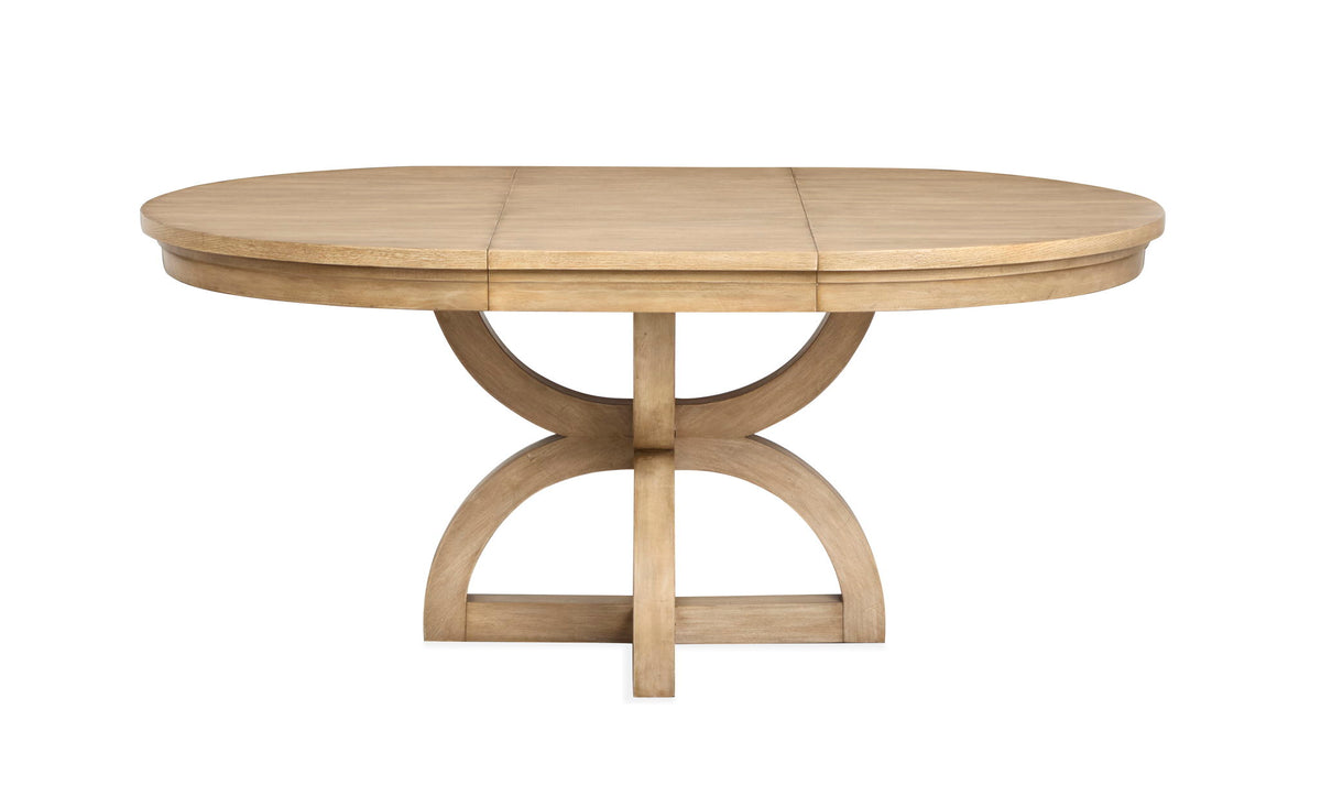 Coventry - Extendable 48" Round Dining Table - Honey Maple