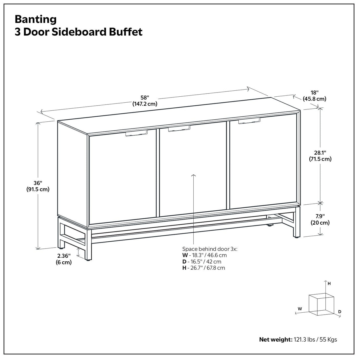 Banting - Door Sideboard Buffet