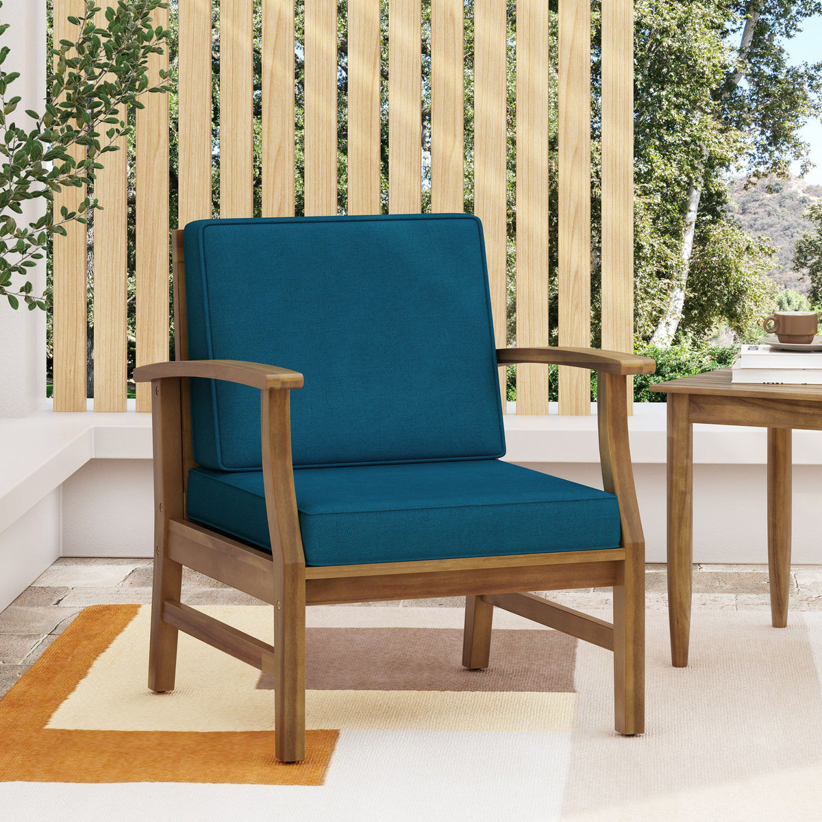 Perla - Contemporary Club Chair With Water Resistant Cushionі