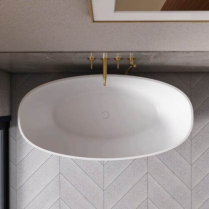 Freestanding Bathroom Bathtub With Ergonomic Design