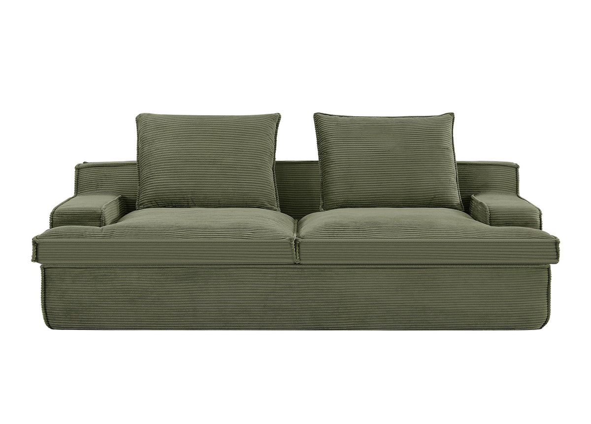 Nimbus - Oversized Full Foam 4 Seater Couch For Living Room Upholstered In Soft, Wide Armrests