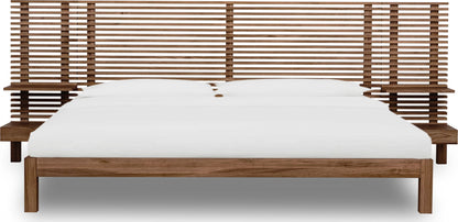 Tanner - Solid Ash Wall Bed With Integrated Nightstands